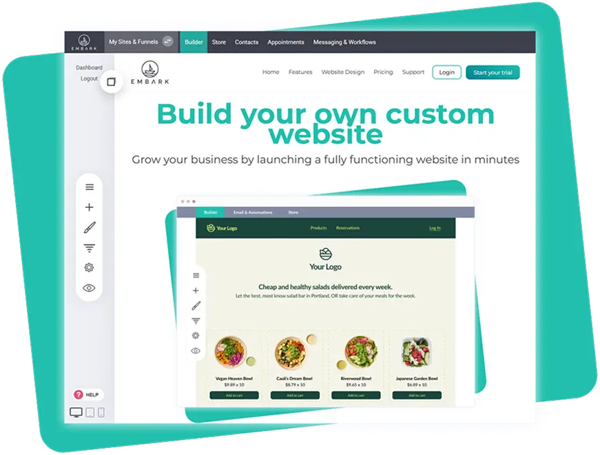 Embark website platform